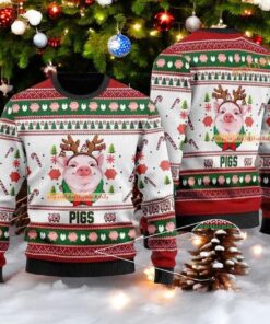 Funny Pig Ugly 3D Christmas Sweater, Sweatshirt, Funniest Ugly Christmas Sweater, Sweatshirt
