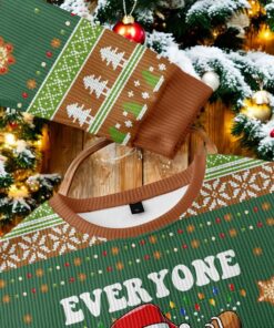 Gingerbread Dabbing Dance Christmas Green Ugly Christmas Sweater