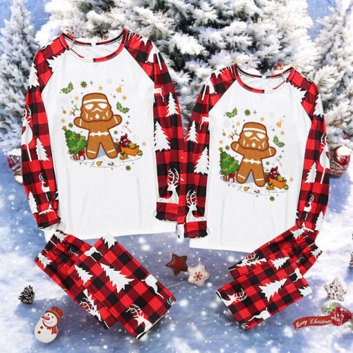 Gingerbread Stormtrooper Family Christmas Pajama Sets