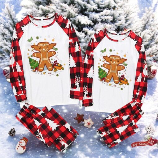 Gingerbread Yoda Baby Family Christmas Pajama Sets