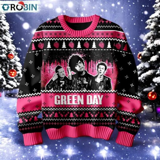 Green Day Ugly Christmas Sweater, Sweatshirt