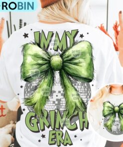Grinchmas Coquette Bow Sweatshirt, Christmas Shirt