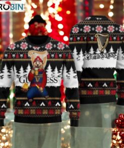 Guinness Bear Drinking Ugly Sweater