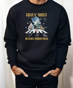 Guns N’ Roses Merry Christmas 2024 Happy Holidays Walking Signatures Shirt