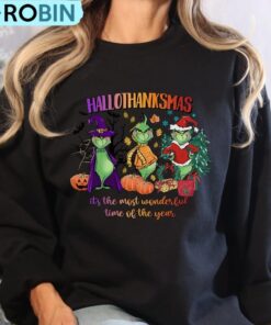 Hallothanksmas Christmas Sweatshirt, Halloween Shirt