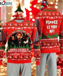 Hans Gruber Nakatomi Plaza Ugly Christmas Sweater