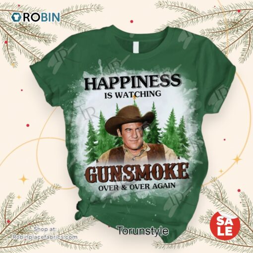 Happiness Is Watching Gunsmoke Over And Over Again Pajamas Set