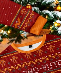 Happy Alien Xmas Red Ugly Christmas Sweater