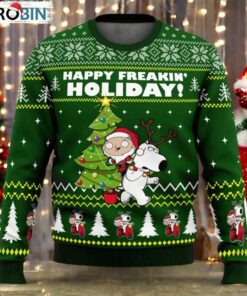Happy Freakin Holidays Family Guy Ugly Christmas Sweater