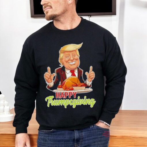 Happy Trumpsgiving Donald Trump Dinner With Turkey Cute Shirt