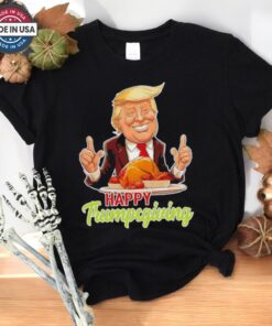Happy Trumpsgiving Donald Trump Dinner With Turkey Cute Shirt