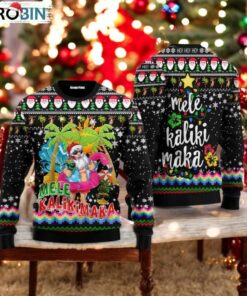Hawaii Santa Claus Mele Kalikimaka Ugly Christmas Sweater