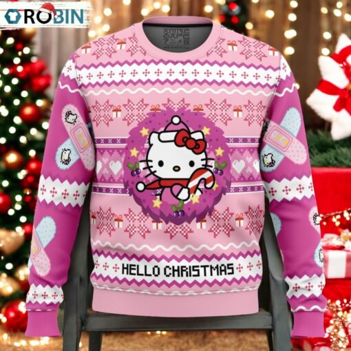 Hello Christmas Hello Kitty Ugly Christmas Sweater