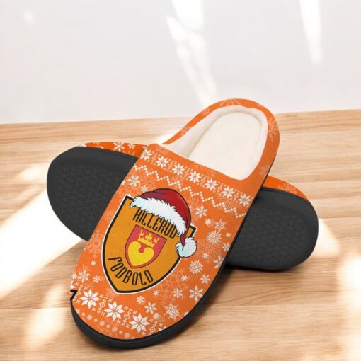 Hillerod Fodbold Football Team In House Slippers