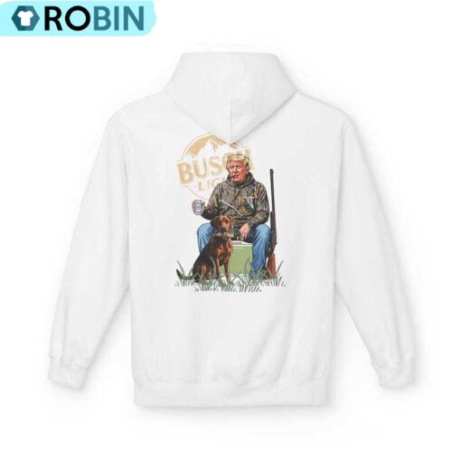 Hoodie Trump 2024, Hunting Busch Political Sweatshirt, Long Sleeve Cotton, Tee
