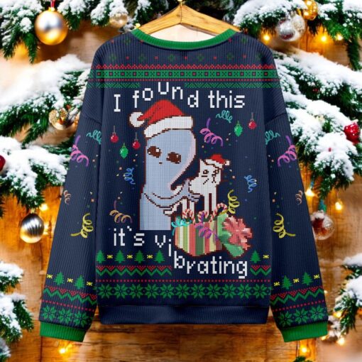 I Found This Dark Blue Ugly Christmas Sweater