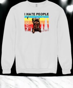 I Hate People Grizzly Bear Shirt