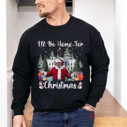 I_Ll Be Home For Christmas Funny Santa Claus Trump 2024 Shirt