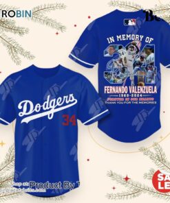 In Memory Of Fernando Valenzuela 1960 2024 Forever In Our Hearts Thank You For The Memories Baseball Jersey