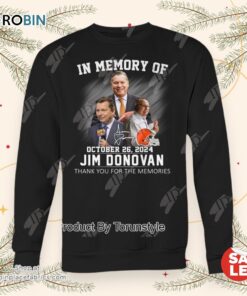 In Memory Of October 26, 2024 Jim Donovan Thank You For The Memories Unisex Shirt