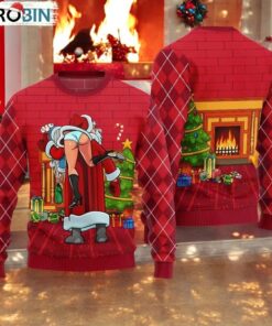 Inappropriate Santa Funny Ugly Christmas Sweater