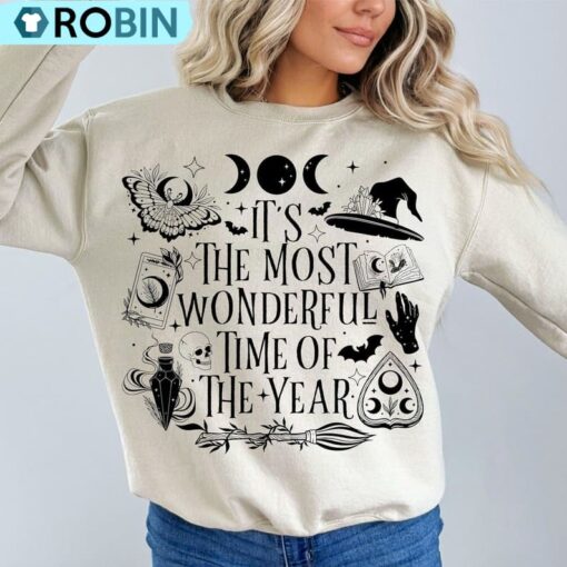 It S The Most Wonderful Time Of The Year Sweatshirt, Retro Halloween Shirt