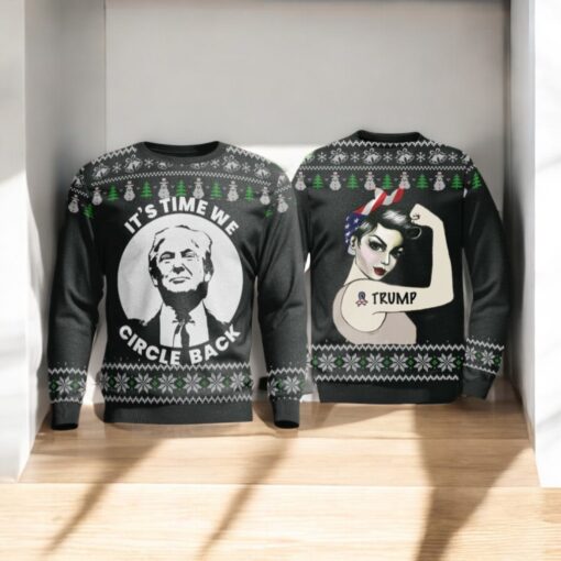 It’s Time We Circle Back Trump Christmas Sweater