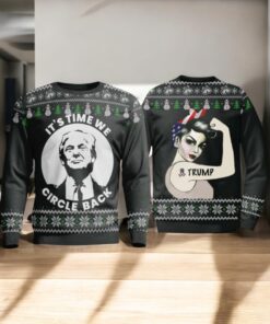 It’s Time We Circle Back Trump Christmas Sweater
