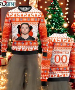 Joe Bachie Cincinnati Bengals Football Ugly Xmas Sweaters