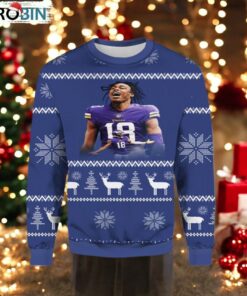 Justin Jefferson Christmas Ugly Sweater