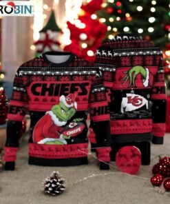 Kansas City Chiefs And Grinch Ugly Christmas Sweater
