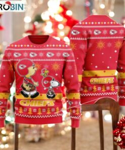 Kansas City Chiefs Funny Charlie Brown Peanuts Snoopy Ugly Christmas Sweater