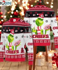 Kansas City Chiefs Grinch Ugly Sweater Christmas Sweater