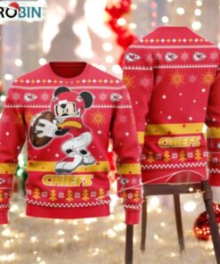 Kansas City Chiefs Mickey Mouse Funny Ugly Christmas Sweater