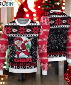 Kansas City Chiefs Santa Claus Hoho Ugly Christmas Sweater