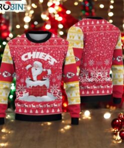 Kansas City Chiefs Santa Claus Pattern Ugly Christmas Sweater