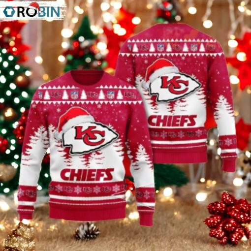 Kansas City Chiefs Santa Spirit Ugly Christmas Sweater