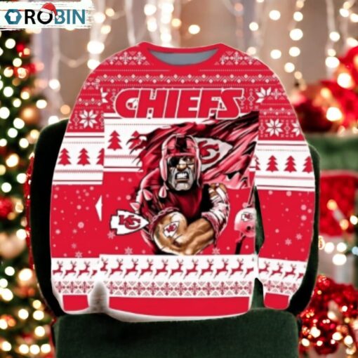 Kansas City Chiefs Superhero Holiday Ugly Christmas Sweater