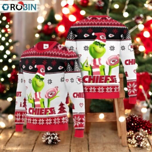 Kansas City Chiefs The Grinch Gift Ugly Christmas Sweater