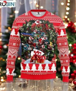 Kansas City Chiefs Tree Ugly Christmas Sweater