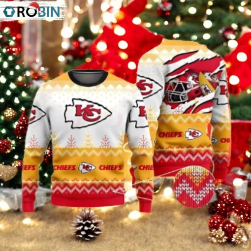 Kansas City Chiefs Winter Warmth Ugly Christmas Sweater