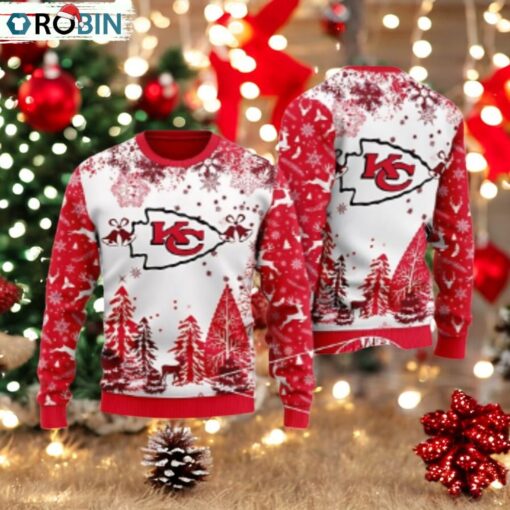 Kansas City Chiefs Winter Wonderland Ugly Christmas Sweater