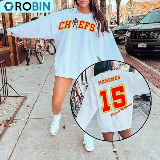 Kansas City Football Crewneck Sweatshirt, Vintage Style Patrick Mahomes Shirt
