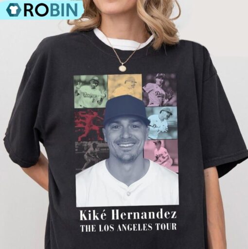 Kike Hernandez The Los Angeles Tour Vintage T-Shirt, Los Angeles Baseball Retro Shirt