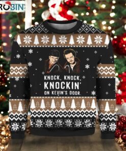 Knock Knock On Kevin’s Door Christmas Ugly Sweater Knock Knock On Kevin’s Door Christmas Ugly Sweater