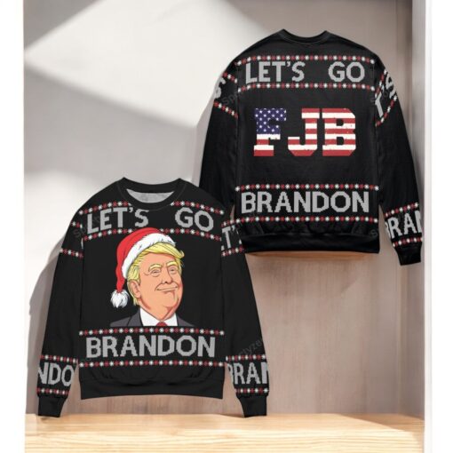 Let’s Go Brandon Trump Fjb Christmas Sweater 31221v