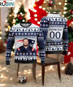 Liam Fornadel New England Patriots Ugly Christmas Sweater Liam Fornadel New England Patriots Ugly Christmas Sweater