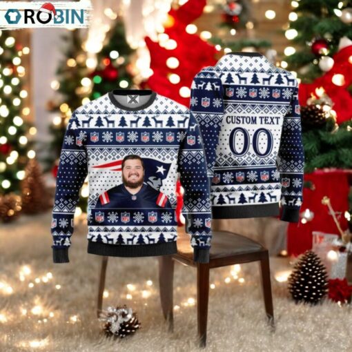 Liam Fornadel New England Patriots Ugly Christmas Sweater