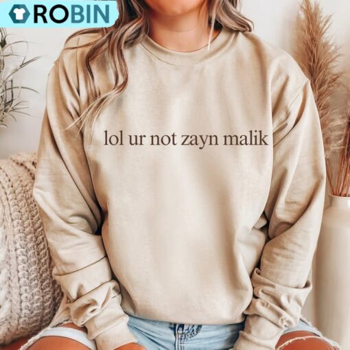 Lol Ur Not Zayn Malik Shirt, Celebrity Za.n Malik G1gi Had1d T Shirt, Tee