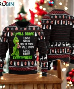 Lone Star Grinch Will Drink Everywhere Ugly Sweater